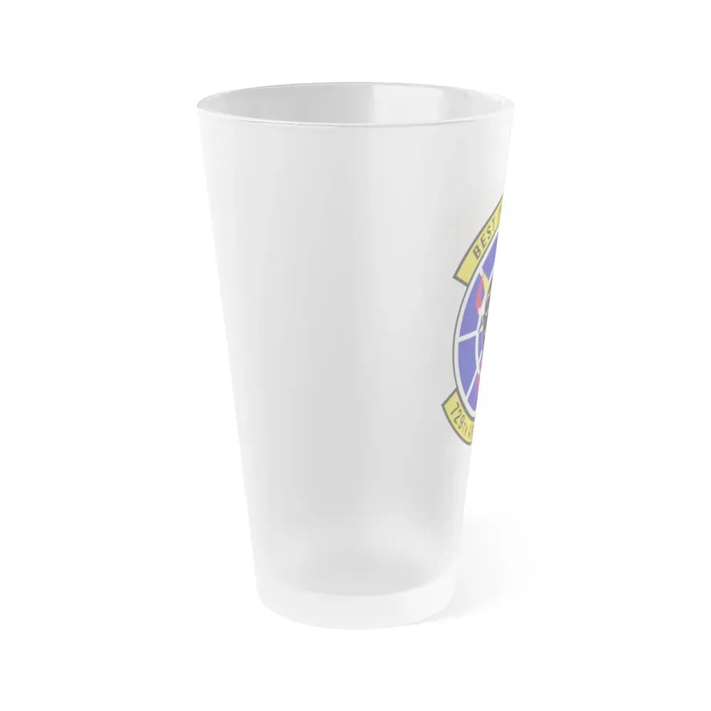 729 Air Control Squadron ACC (U.S. Air Force) Frosted Pint Glass 16oz - Go Mug Yourself