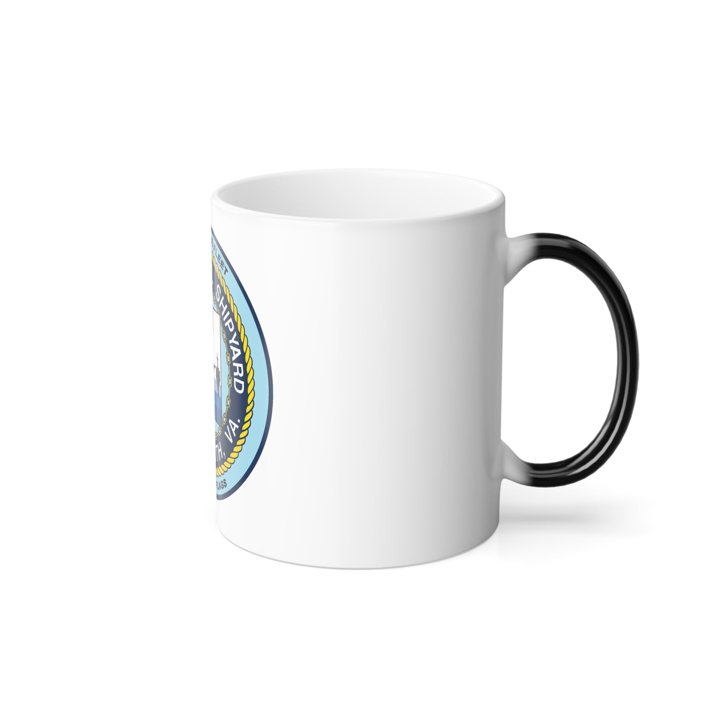 Norfolk Naval Shipyard Portsmouth VA (U.S. Navy) Color Changing Mug 11oz