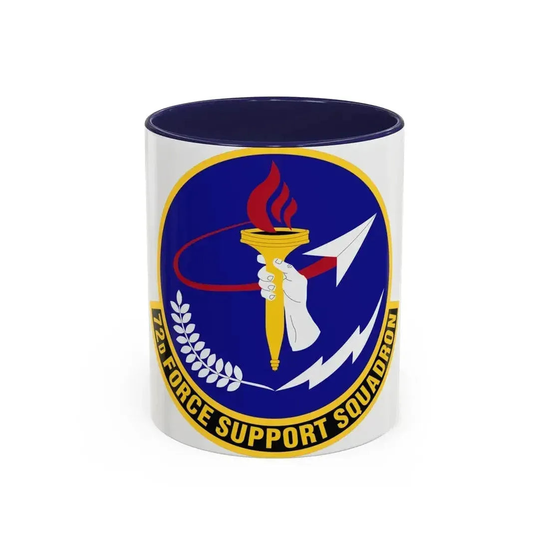 72d Force Support Squadron (U.S. Air Force) Accent Coffee Mug 11oz Navy - Go Mug Yourself