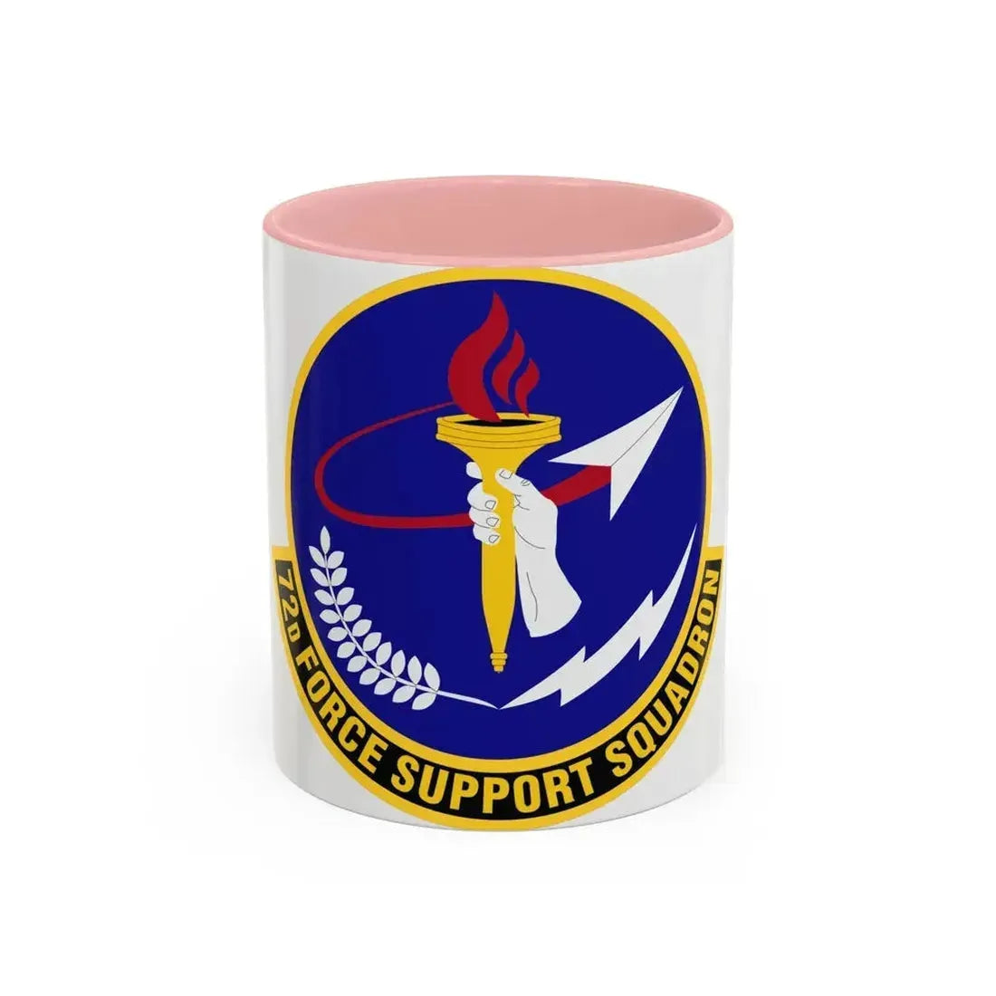 72d Force Support Squadron (U.S. Air Force) Accent Coffee Mug 11oz Pink - Go Mug Yourself