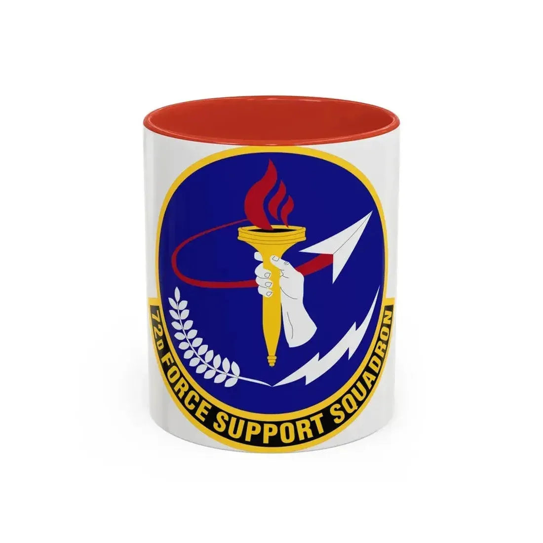 72d Force Support Squadron (U.S. Air Force) Accent Coffee Mug 11oz Red - Go Mug Yourself