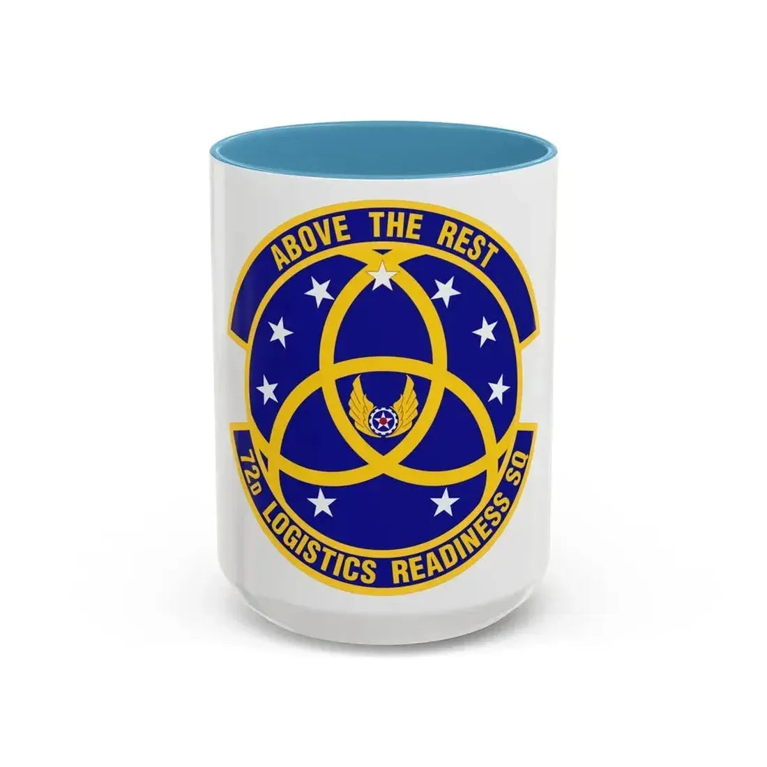 72nd Logistics Readiness Squadron (U.S. Air Force) Accent Coffee Mug 15oz Light Blue - Go Mug Yourself