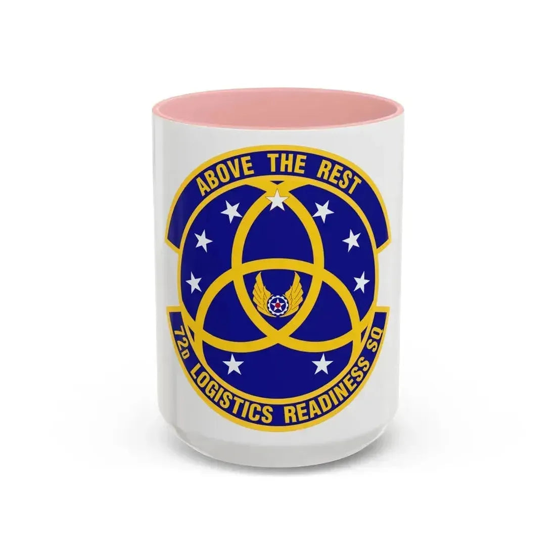 72nd Logistics Readiness Squadron (U.S. Air Force) Accent Coffee Mug 15oz Pink - Go Mug Yourself