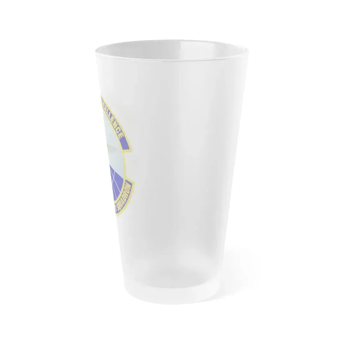 730 Air Mobility Squadron AMC (U.S. Air Force) Frosted Pint Glass 16oz - Go Mug Yourself
