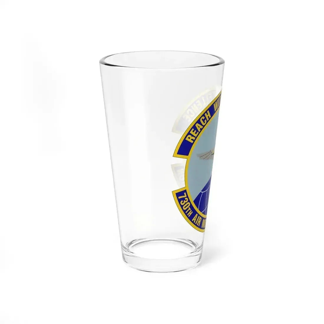 730 Air Mobility Squadron AMC (U.S. Air Force) Pint Glass 16oz - Go Mug Yourself