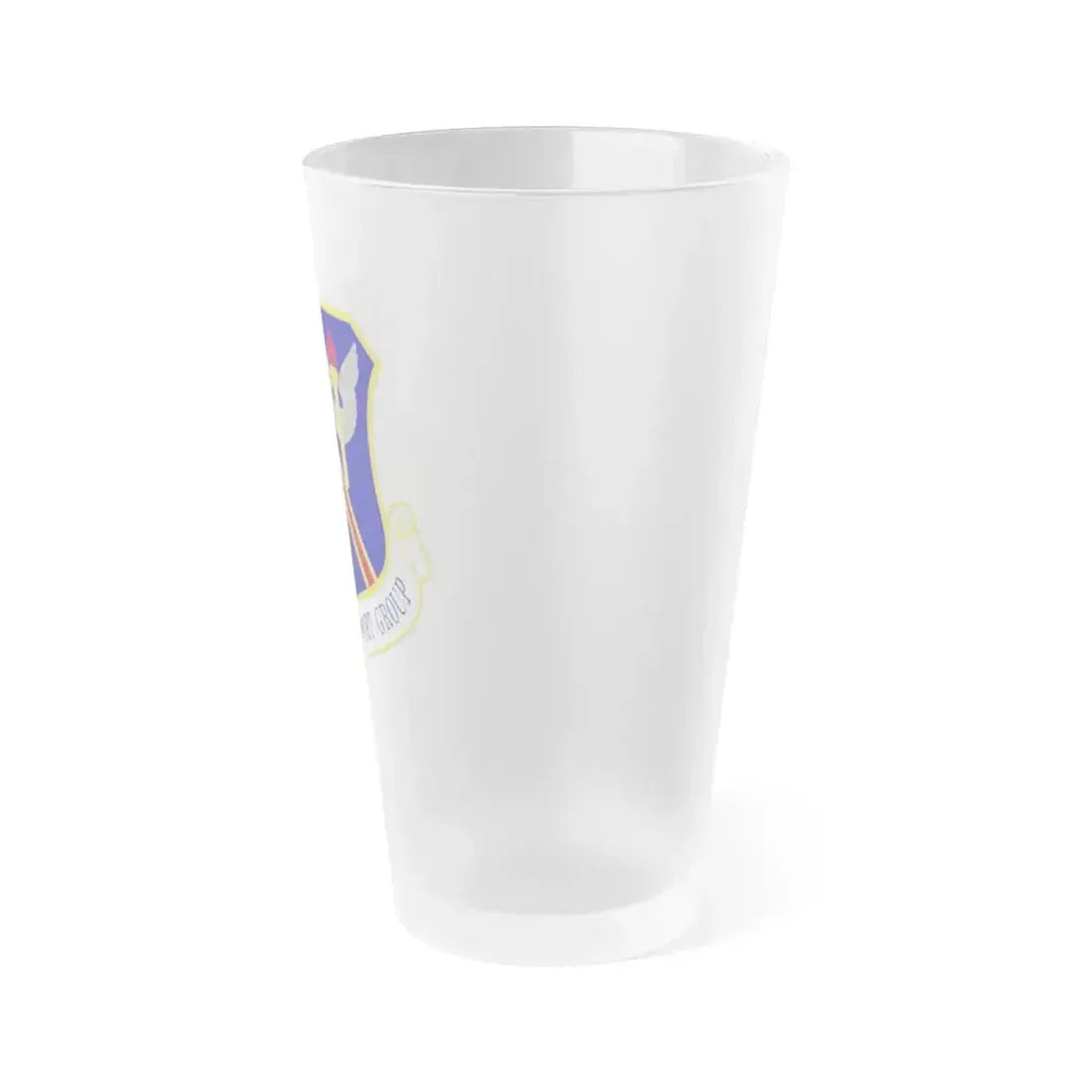 733d Mission Support Group (U.S. Air Force) Frosted Pint Glass 16oz - Go Mug Yourself