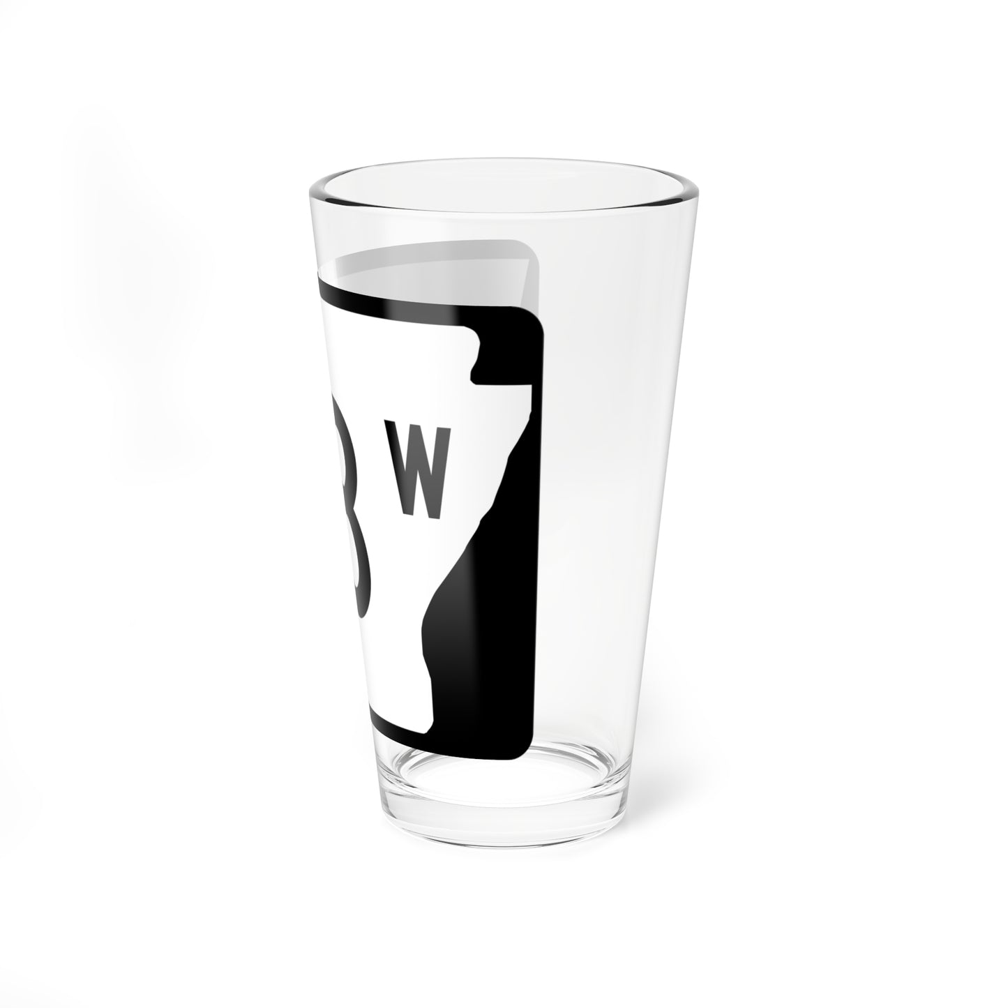 Arkansas 23W (Arkansas) (Road Sign) Pint Glass 16oz