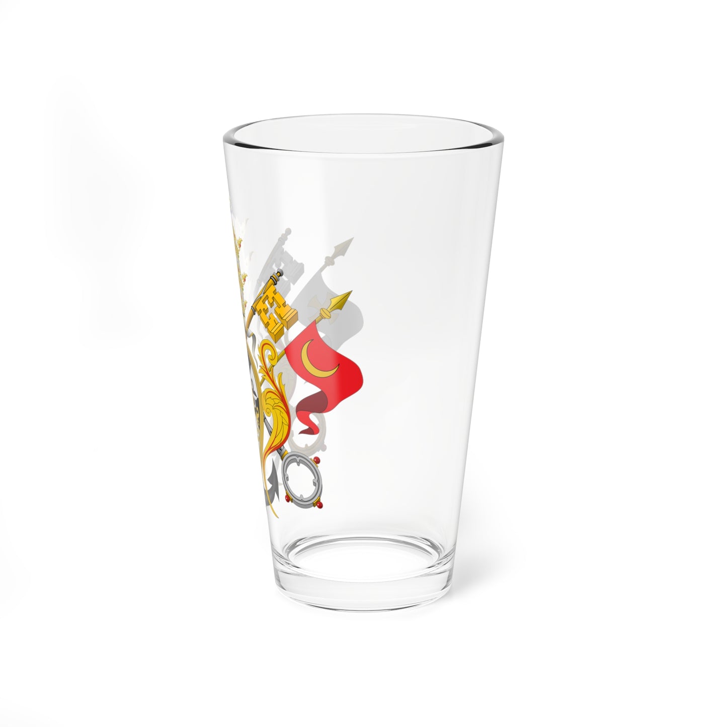 Emblema Tres caídas y Rosario (Spain) (Coat of Arms) Pint Glass 16oz