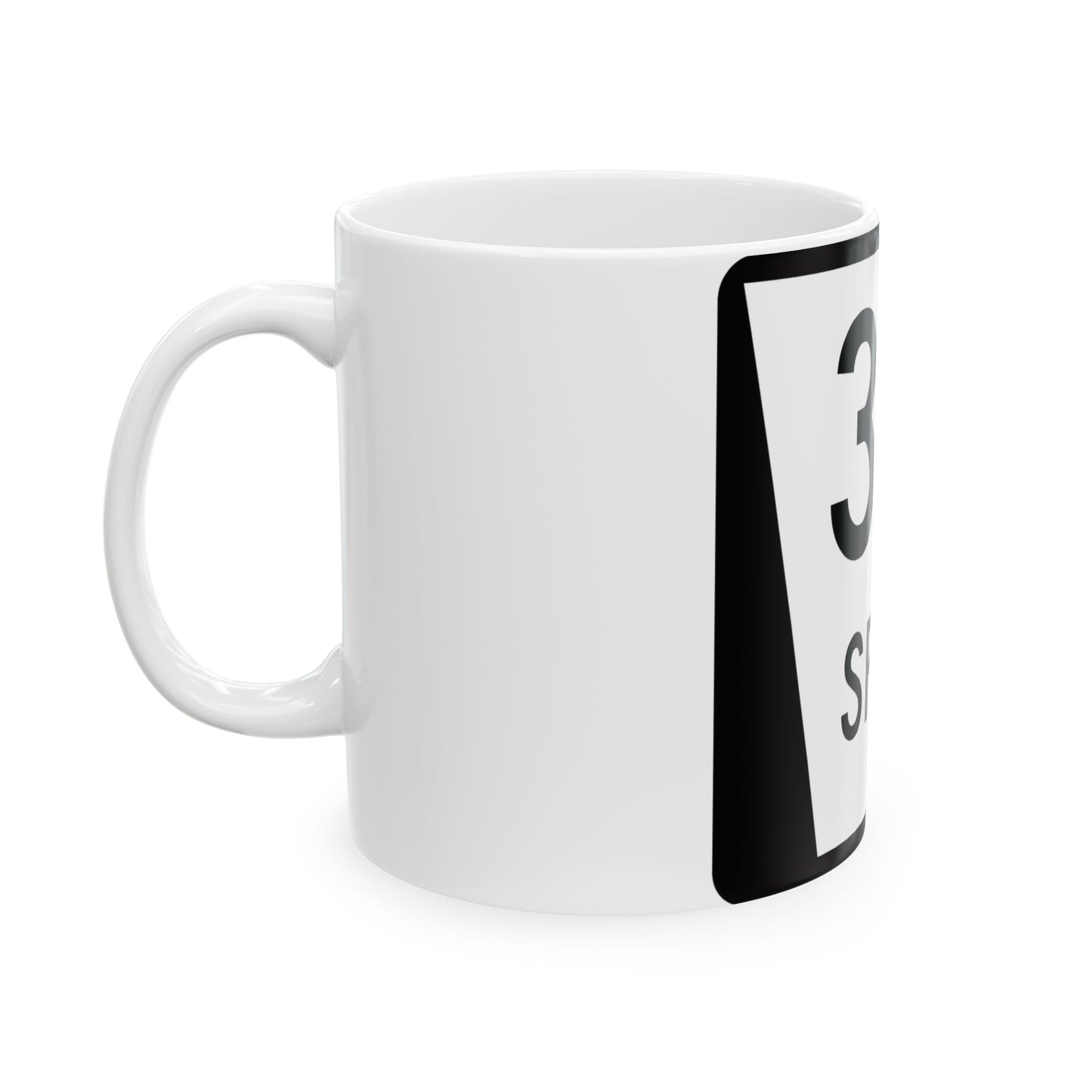 N SPUR 31C (Nebraska) (Road Sign) White Coffee Mug