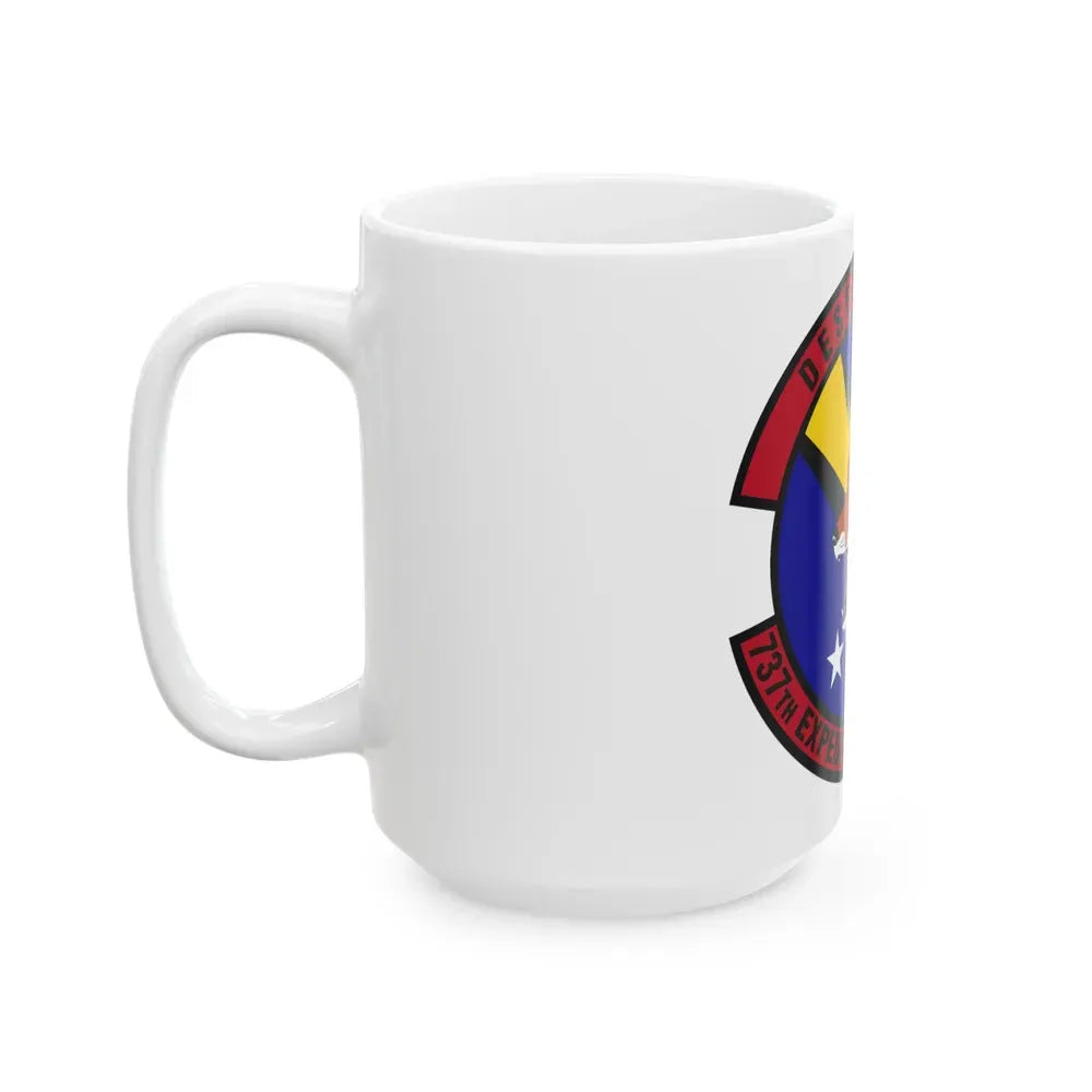 737th Expeditionary Airlift Squadron (U.S. Air Force) White Coffee Mug - Go Mug Yourself