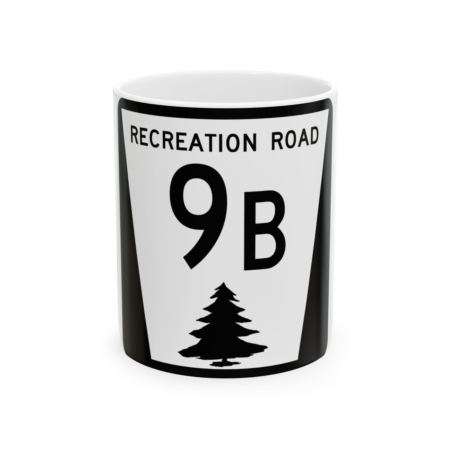 N REC 9B (Nebraska) (Road Sign) White Coffee Mug