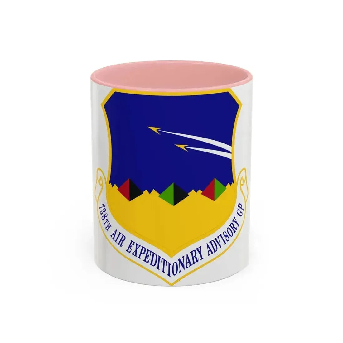 738th Air Expeditionary Advisory Group (U.S. Air Force) Accent Coffee Mug 11oz Pink - Go Mug Yourself