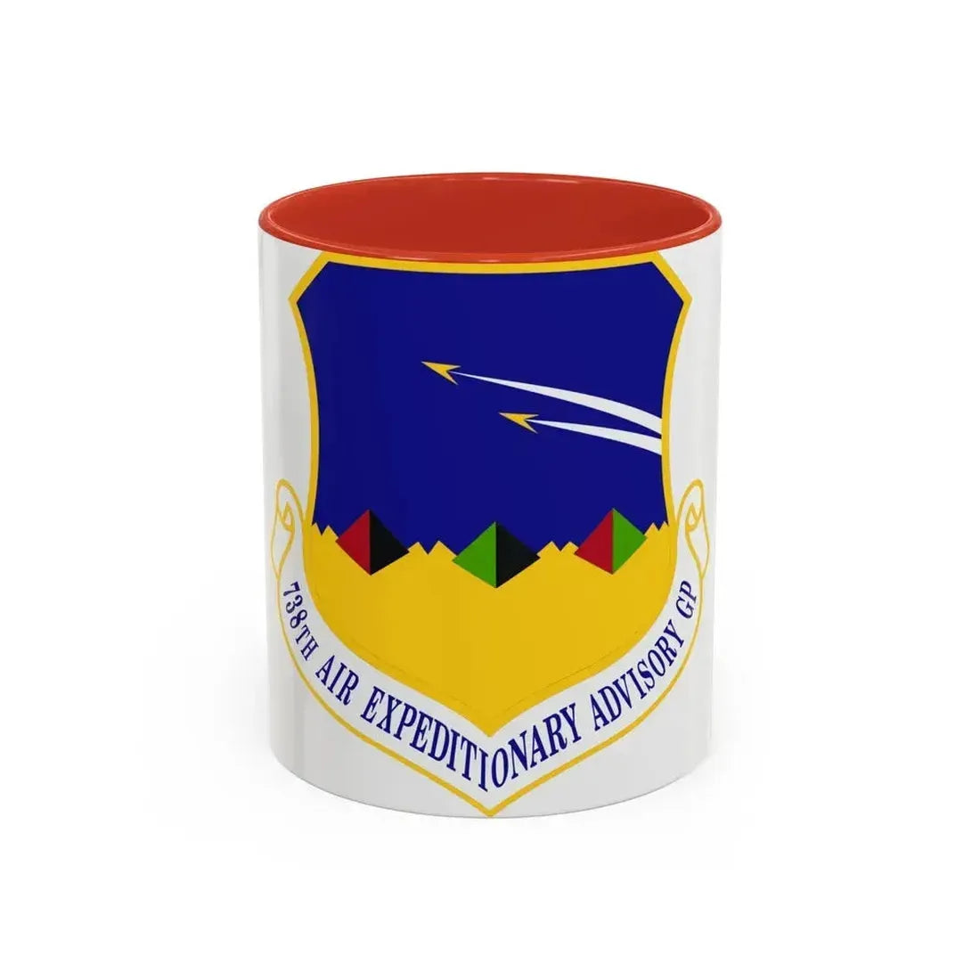 738th Air Expeditionary Advisory Group (U.S. Air Force) Accent Coffee Mug 11oz Red - Go Mug Yourself