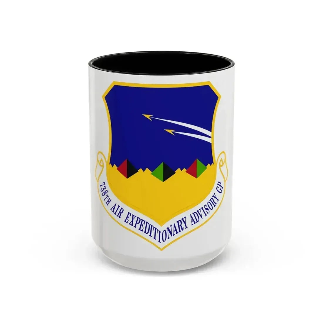 738th Air Expeditionary Advisory Group (U.S. Air Force) Accent Coffee Mug 15oz Black - Go Mug Yourself