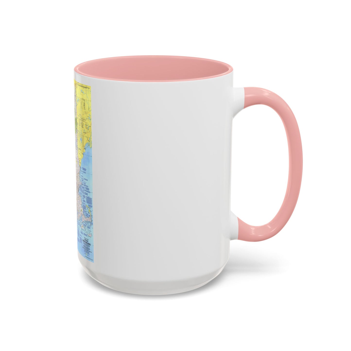 USA - Western New England 1 (1975) (Map) Accent Coffee Mug