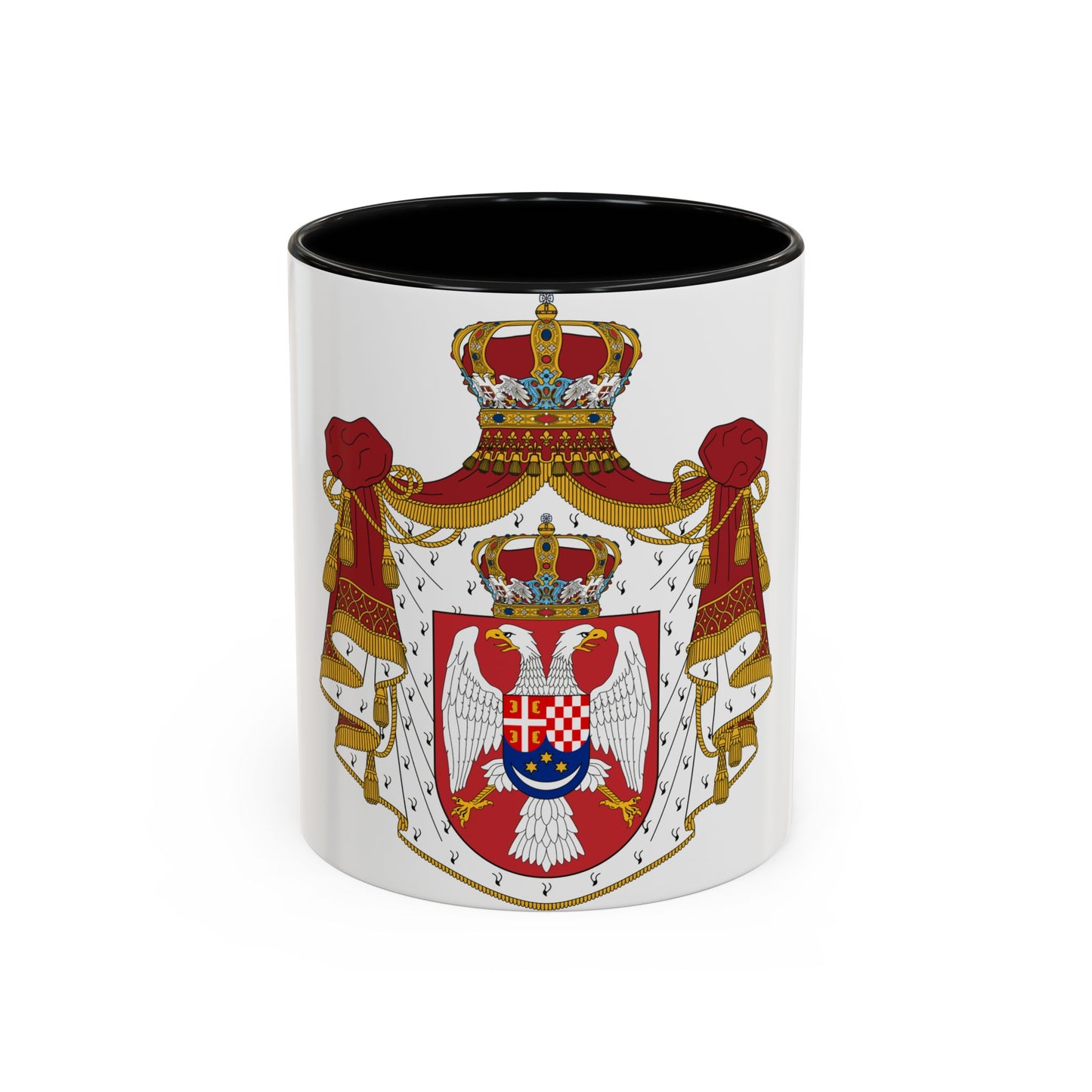 Coat of arms of the Kingdom of Yugoslavia - Accent Coffee Mug