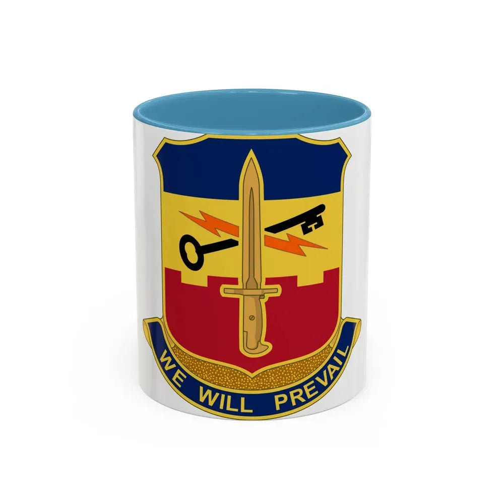 741 Engineer Battalion (U.S. Army) Accent Coffee Mug 11oz Light Blue - Go Mug Yourself