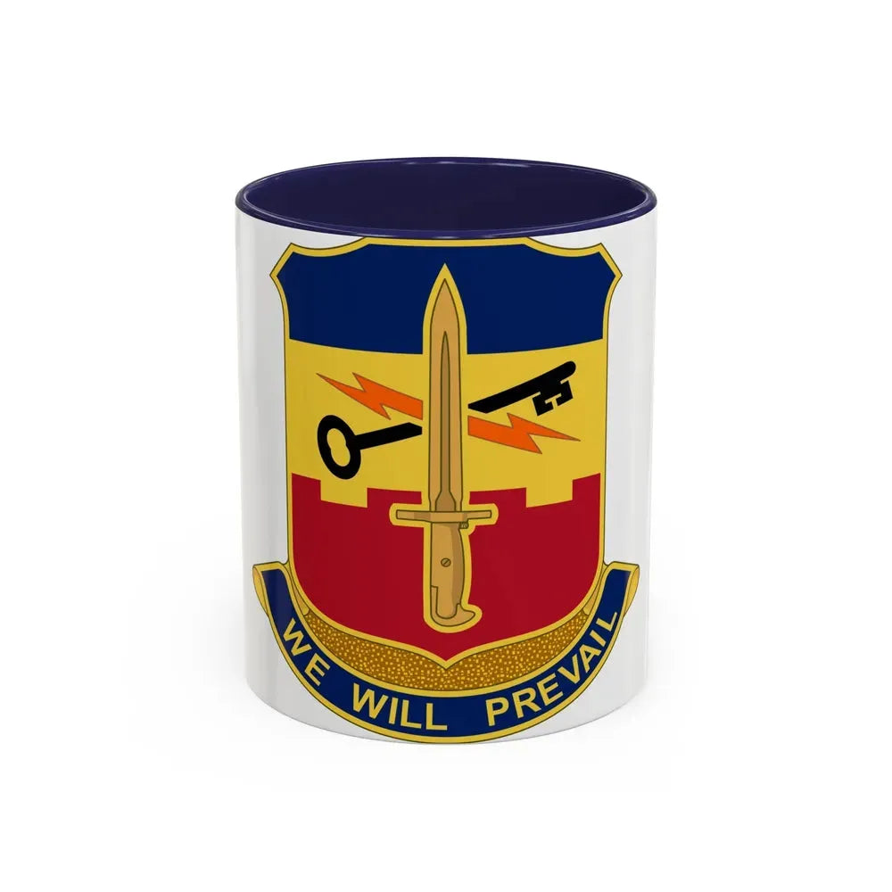 741 Engineer Battalion (U.S. Army) Accent Coffee Mug 11oz Navy - Go Mug Yourself