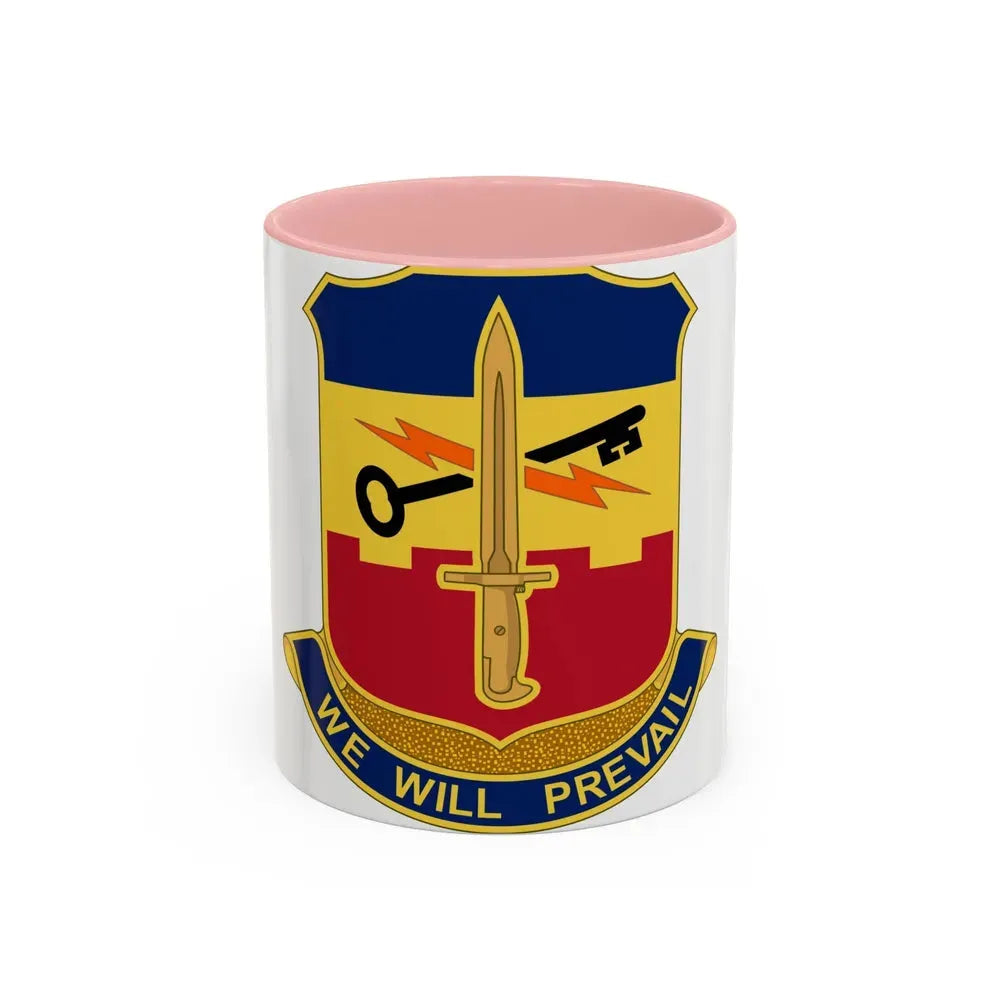 741 Engineer Battalion (U.S. Army) Accent Coffee Mug 11oz Pink - Go Mug Yourself