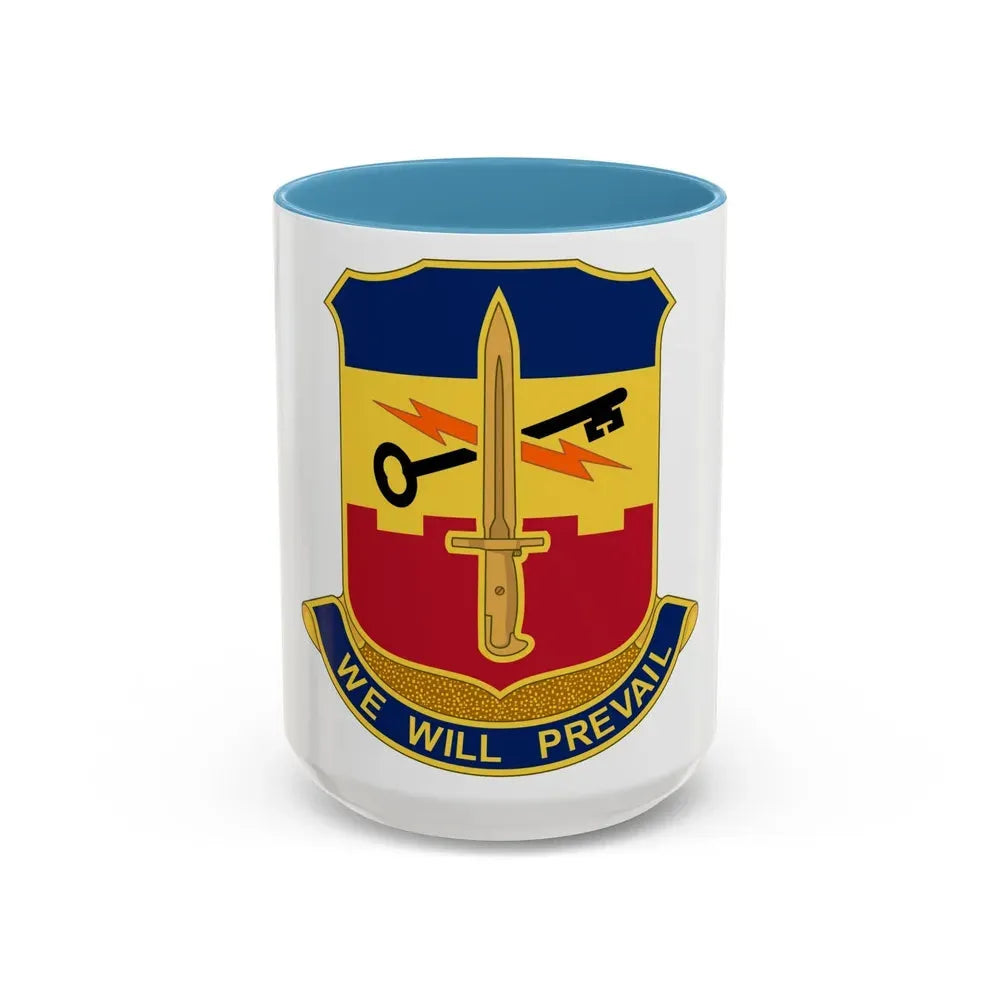 741 Engineer Battalion (U.S. Army) Accent Coffee Mug 15oz Light Blue - Go Mug Yourself