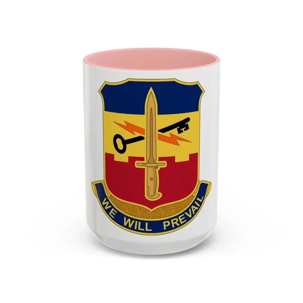 741 Engineer Battalion (U.S. Army) Accent Coffee Mug 15oz Pink - Go Mug Yourself