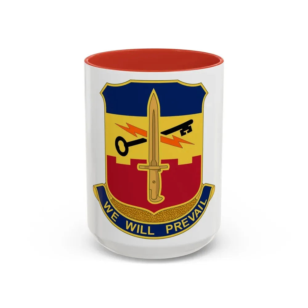 741 Engineer Battalion (U.S. Army) Accent Coffee Mug 15oz Red - Go Mug Yourself