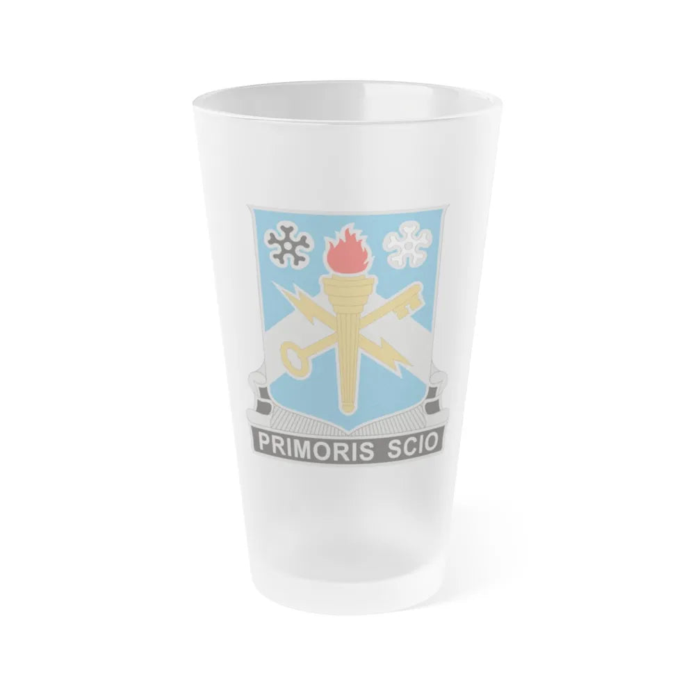 741 Military Intelligence Battalion (U.S. Army) Frosted Pint Glass 16oz-Go Mug Yourself