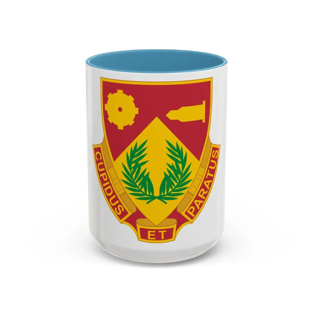 741 Ordnance Battalion (U.S. Army) Accent Coffee Mug 15oz Light Blue - Go Mug Yourself