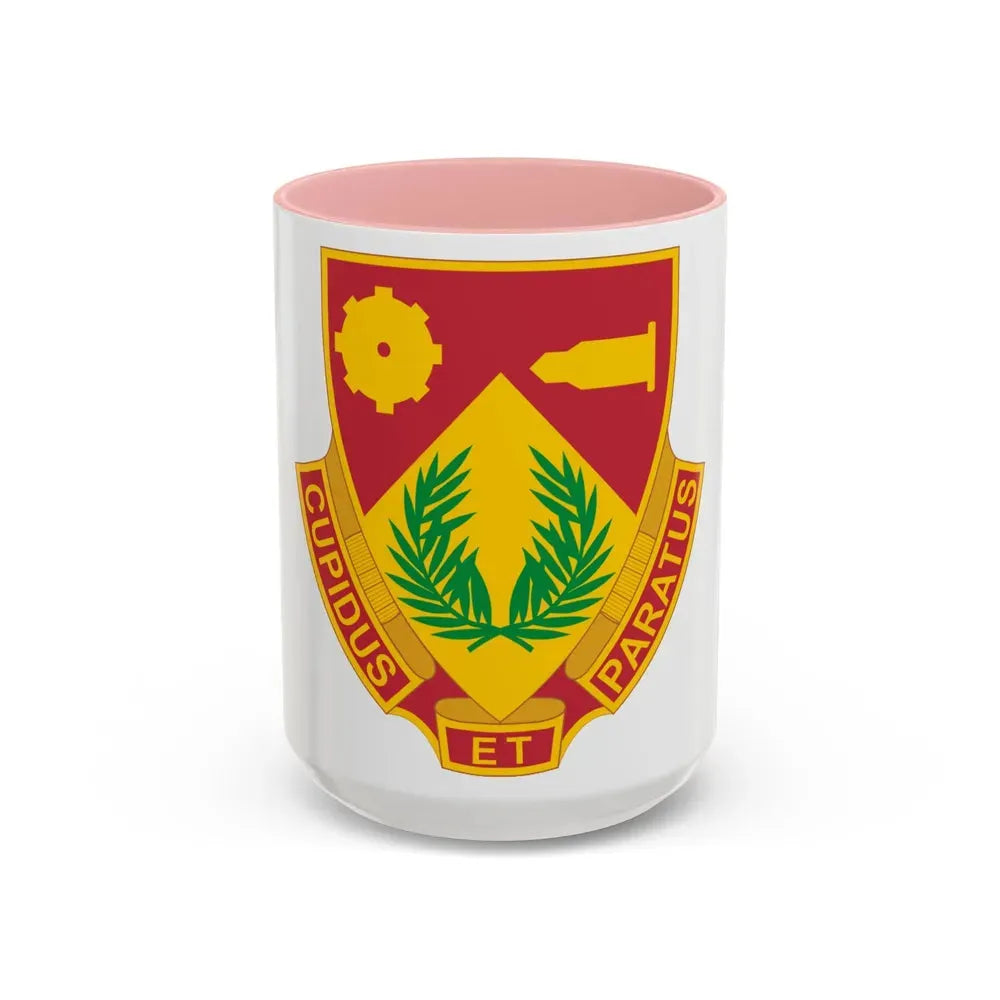 741 Ordnance Battalion (U.S. Army) Accent Coffee Mug 15oz Pink - Go Mug Yourself