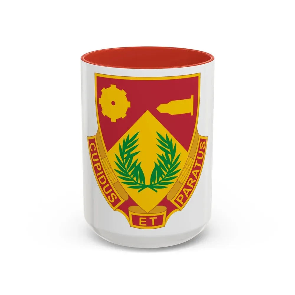 741 Ordnance Battalion (U.S. Army) Accent Coffee Mug 15oz Red - Go Mug Yourself
