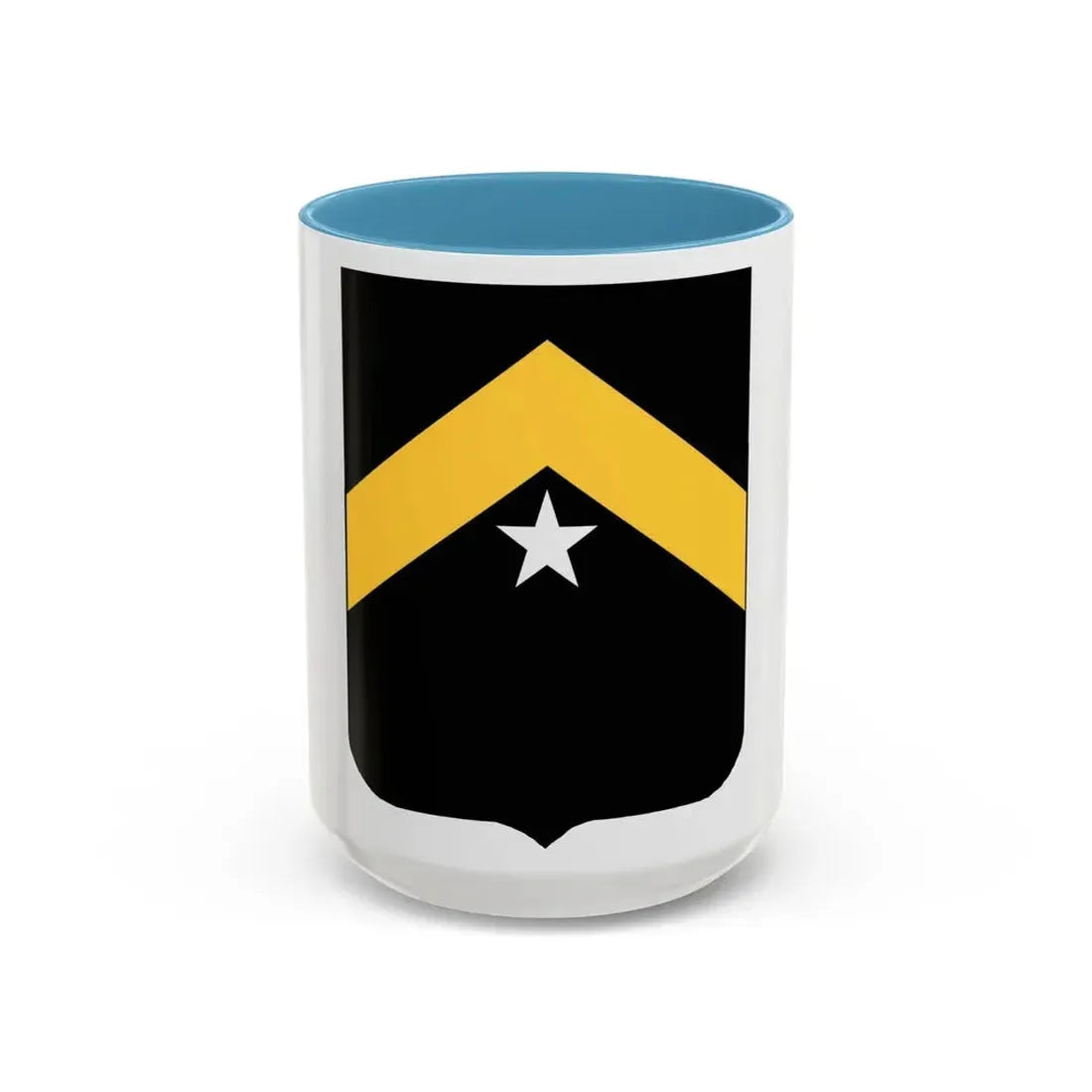 743rd Tank Battalion (U.S. Army) Accent Coffee Mug 15oz Light Blue - Go Mug Yourself