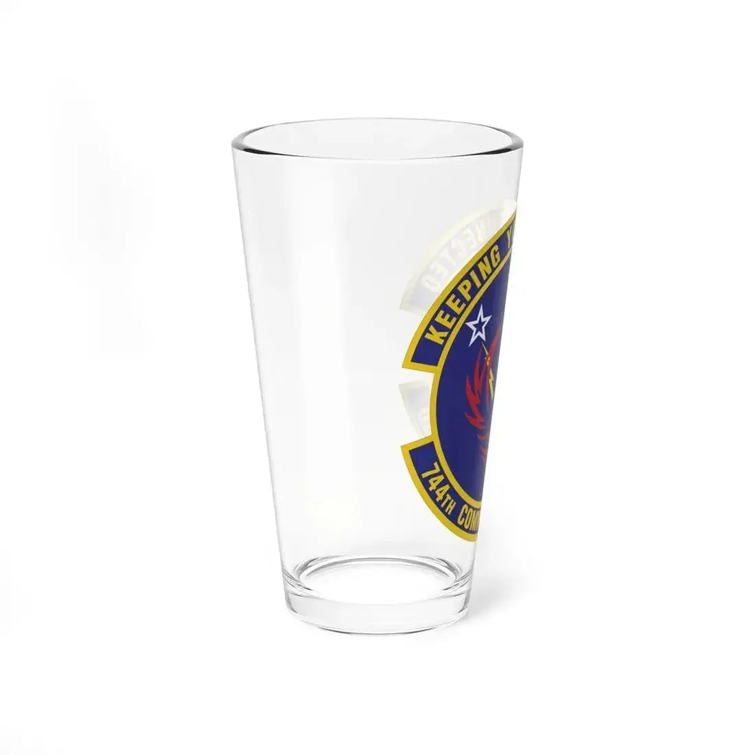 744th Communications Squadron (U.S. Air Force) Pint Glass 16oz - Go Mug Yourself