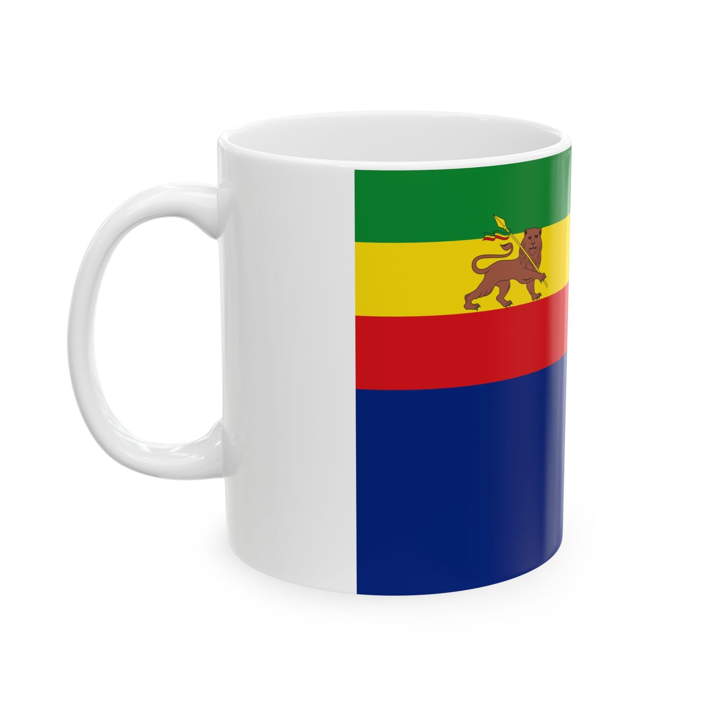 War Ensign of Ethiopia 1974-1975 (Ethiopia) White Coffee Mug