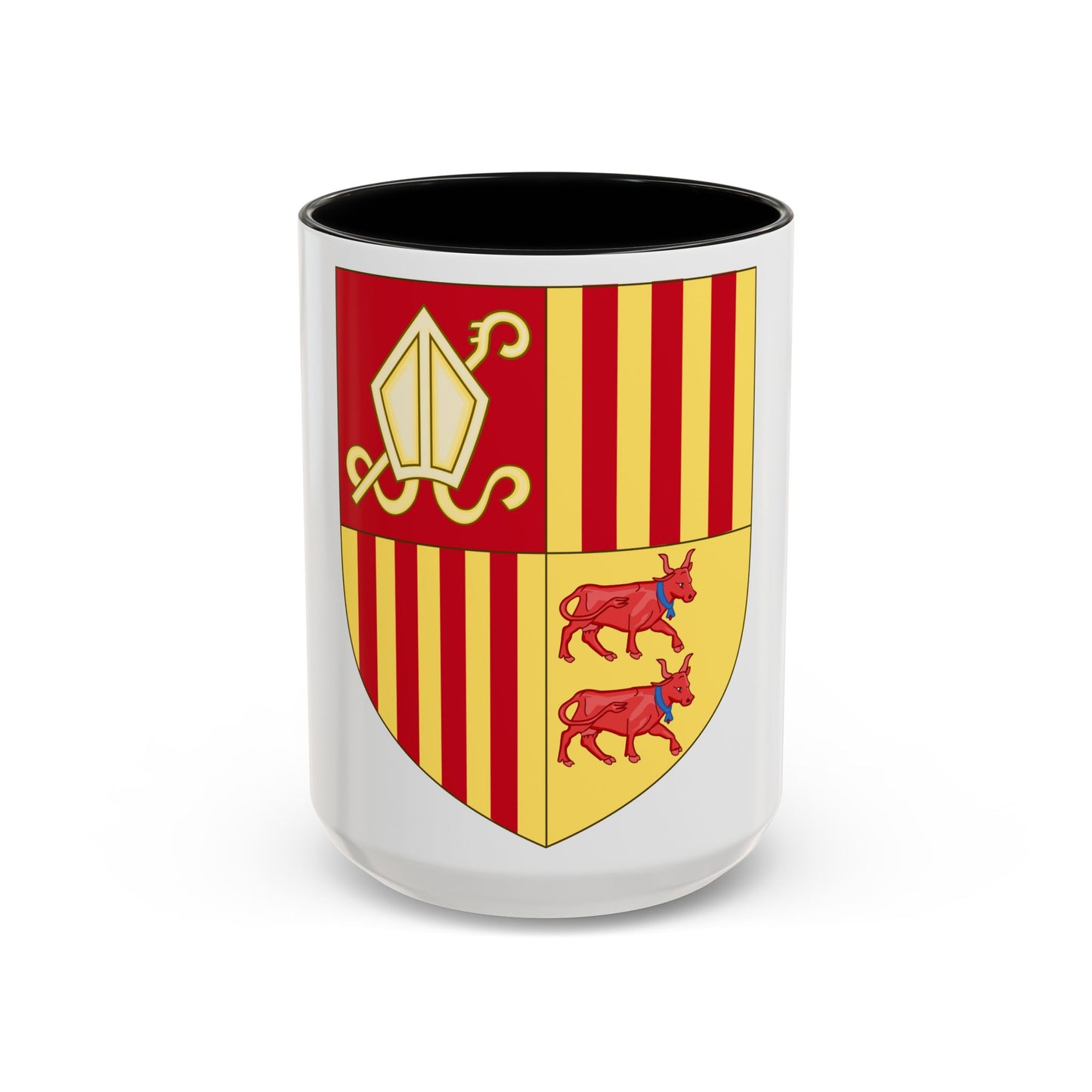 Coat of arms of Andorra (Before 16th Century) - Accent Coffee Mug
