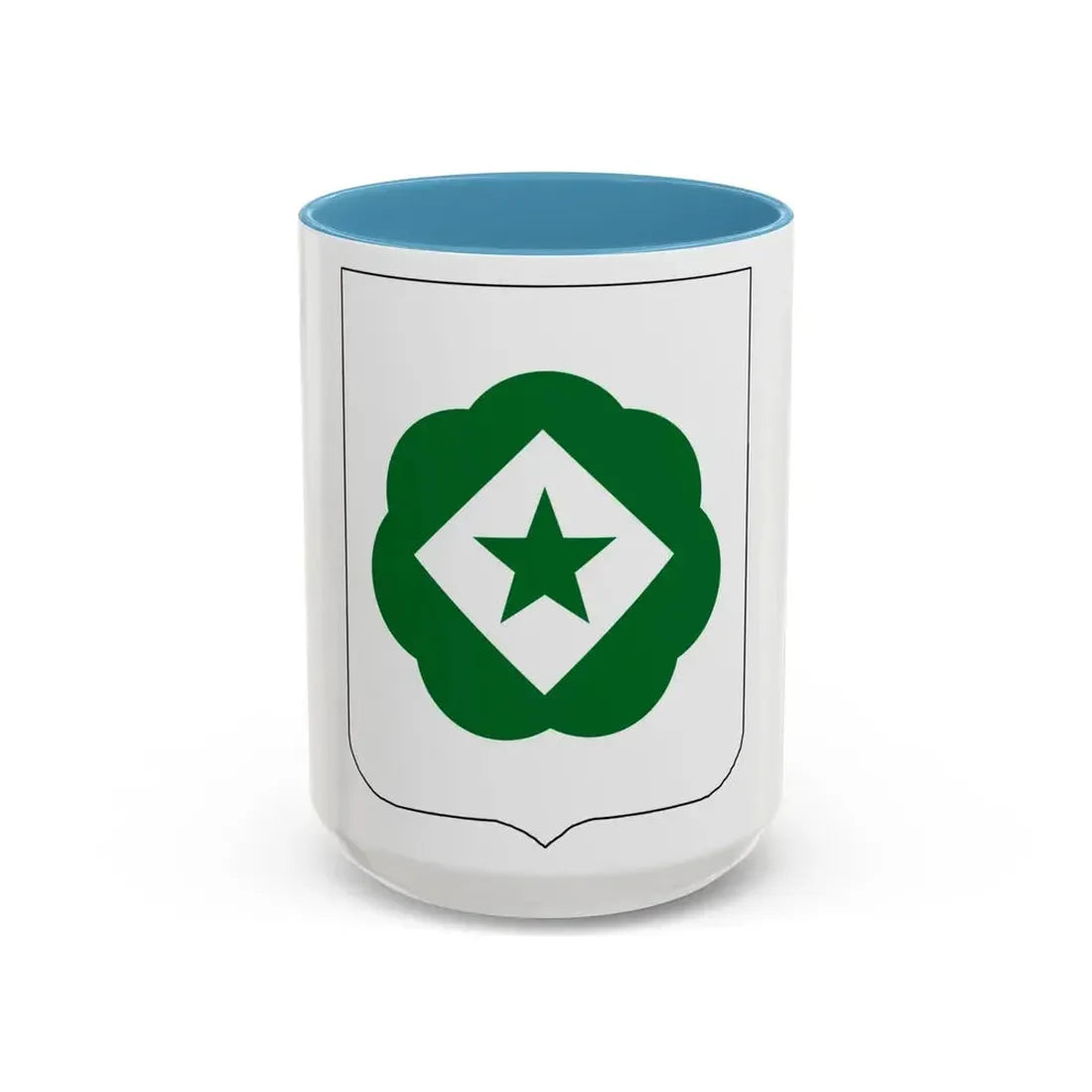 745th Tank Battalion (U.S. Army) Accent Coffee Mug 15oz Light Blue - Go Mug Yourself