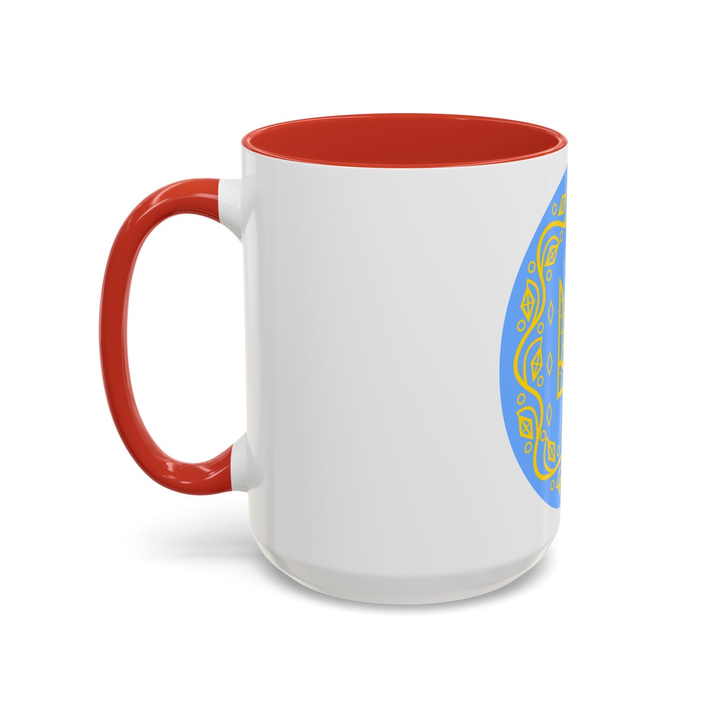 Coat of arms of Ukrainian People's Republic 2 - Accent Coffee Mug