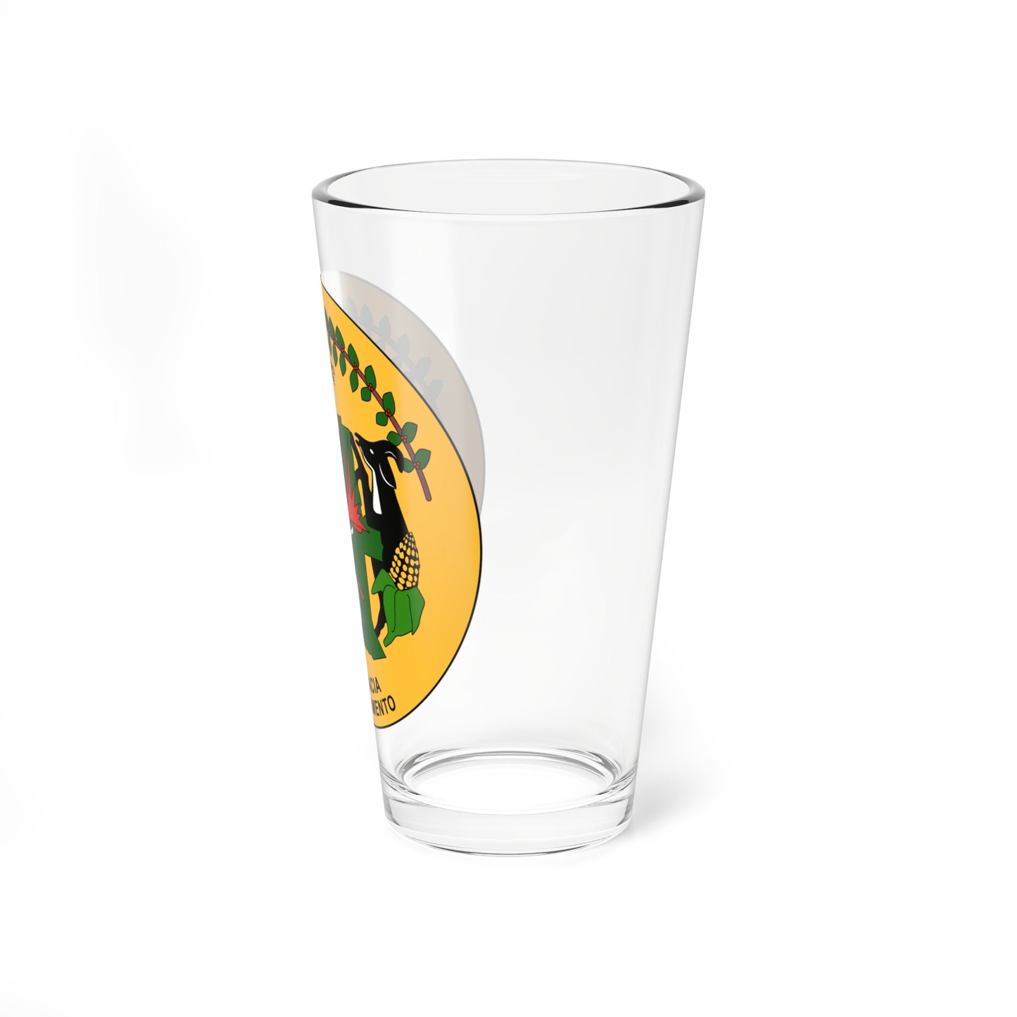 Emblem of the Democratic Peoples Republic of Angola (Angola) (Coat of Arms) Pint Glass 16oz