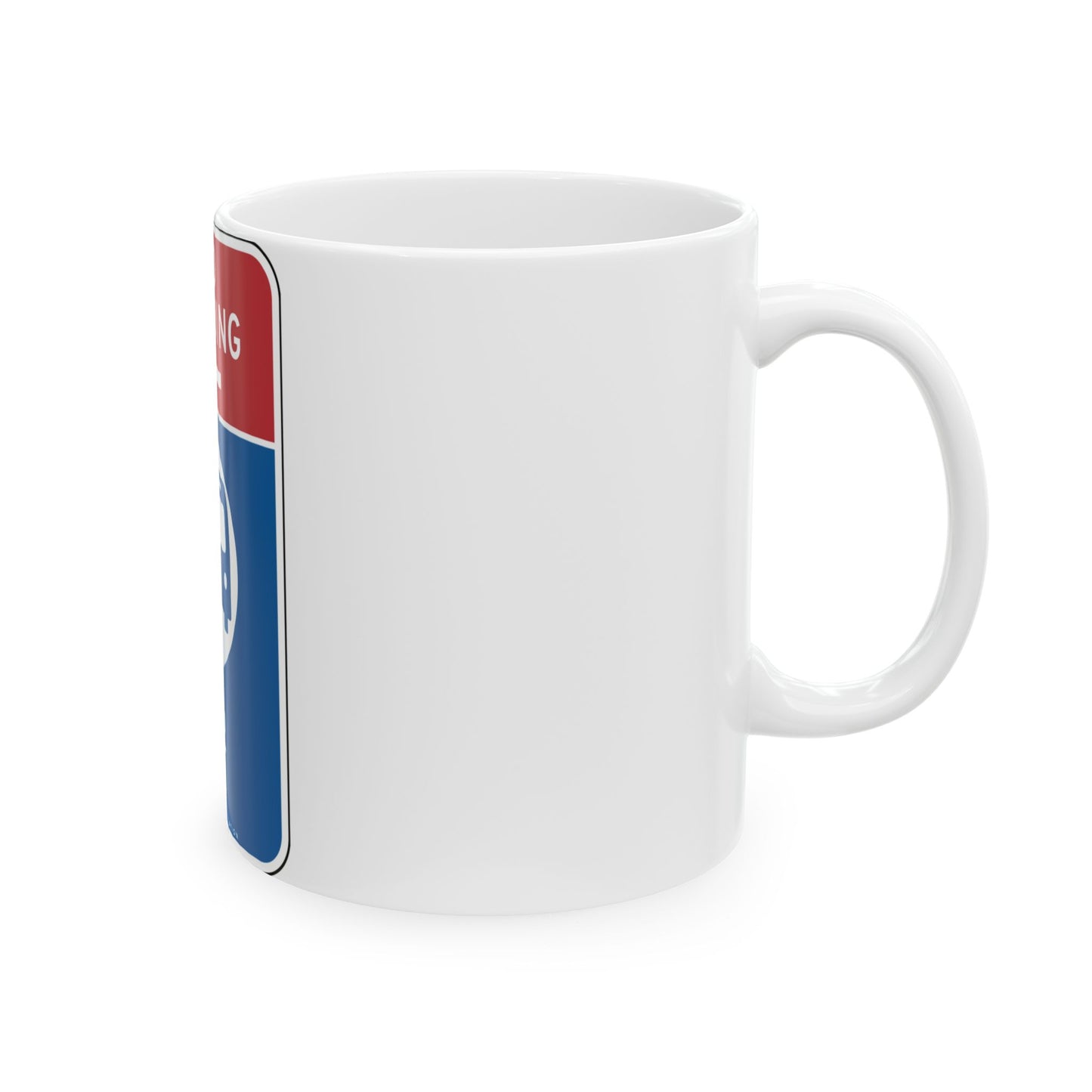 NYCDOT R7-61 (New York) (Road Sign) White Coffee Mug