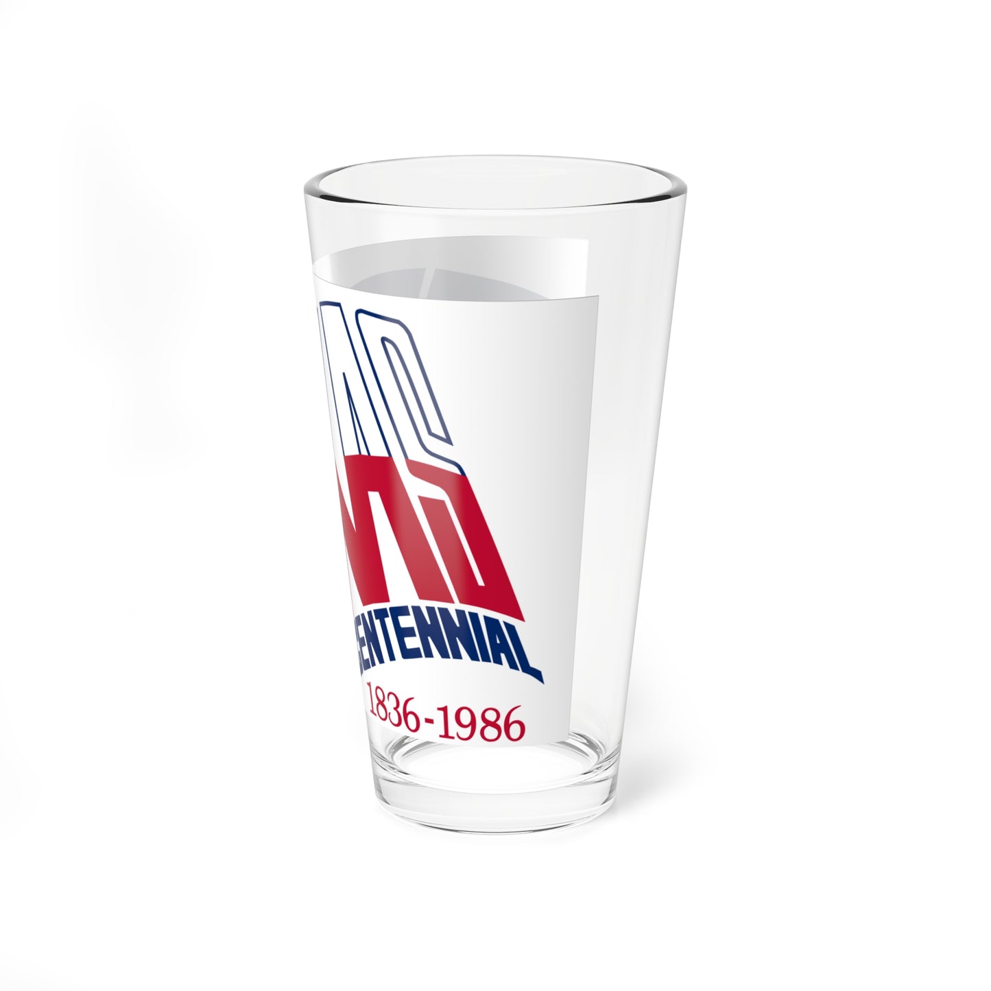 Texas Sesquicentennial Flag (United States) Pint Glass 16oz
