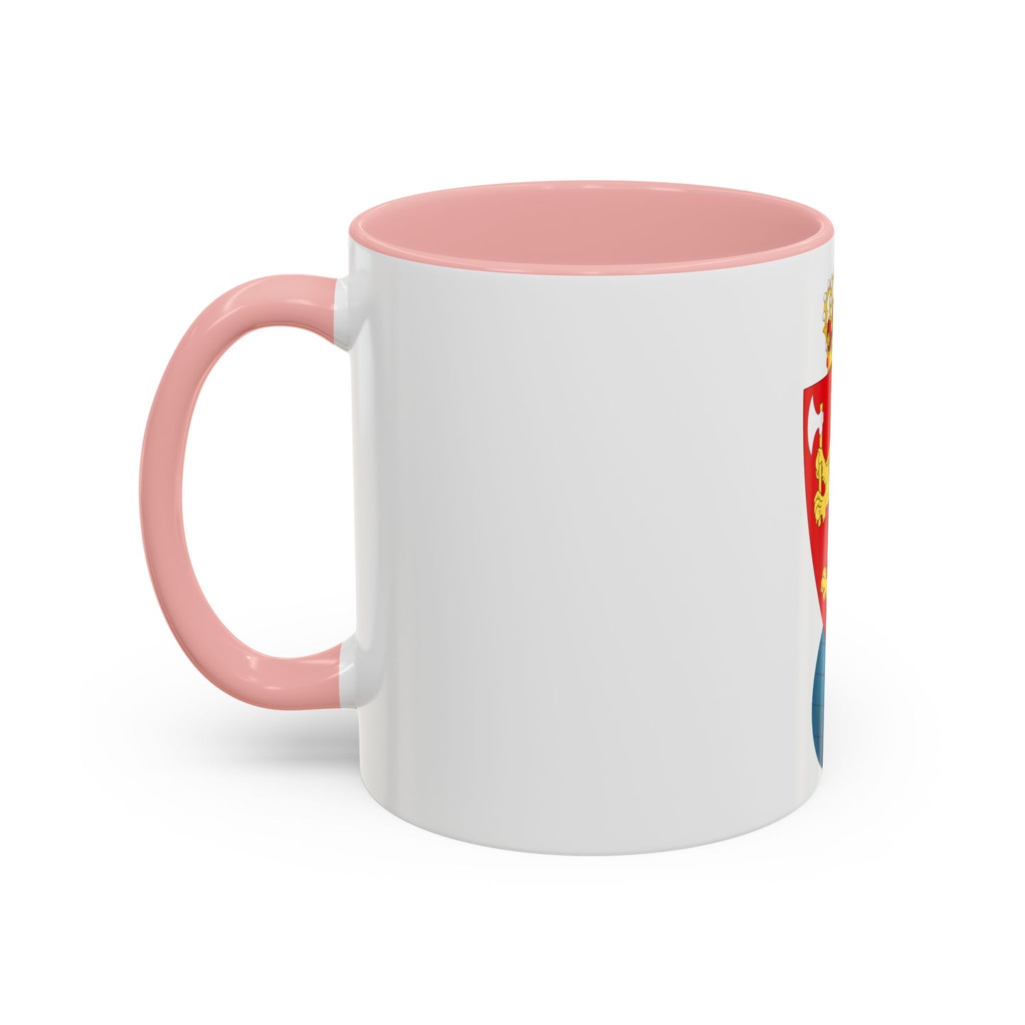 Coat of arms of the Geographical Survey of Norway - Accent Coffee Mug