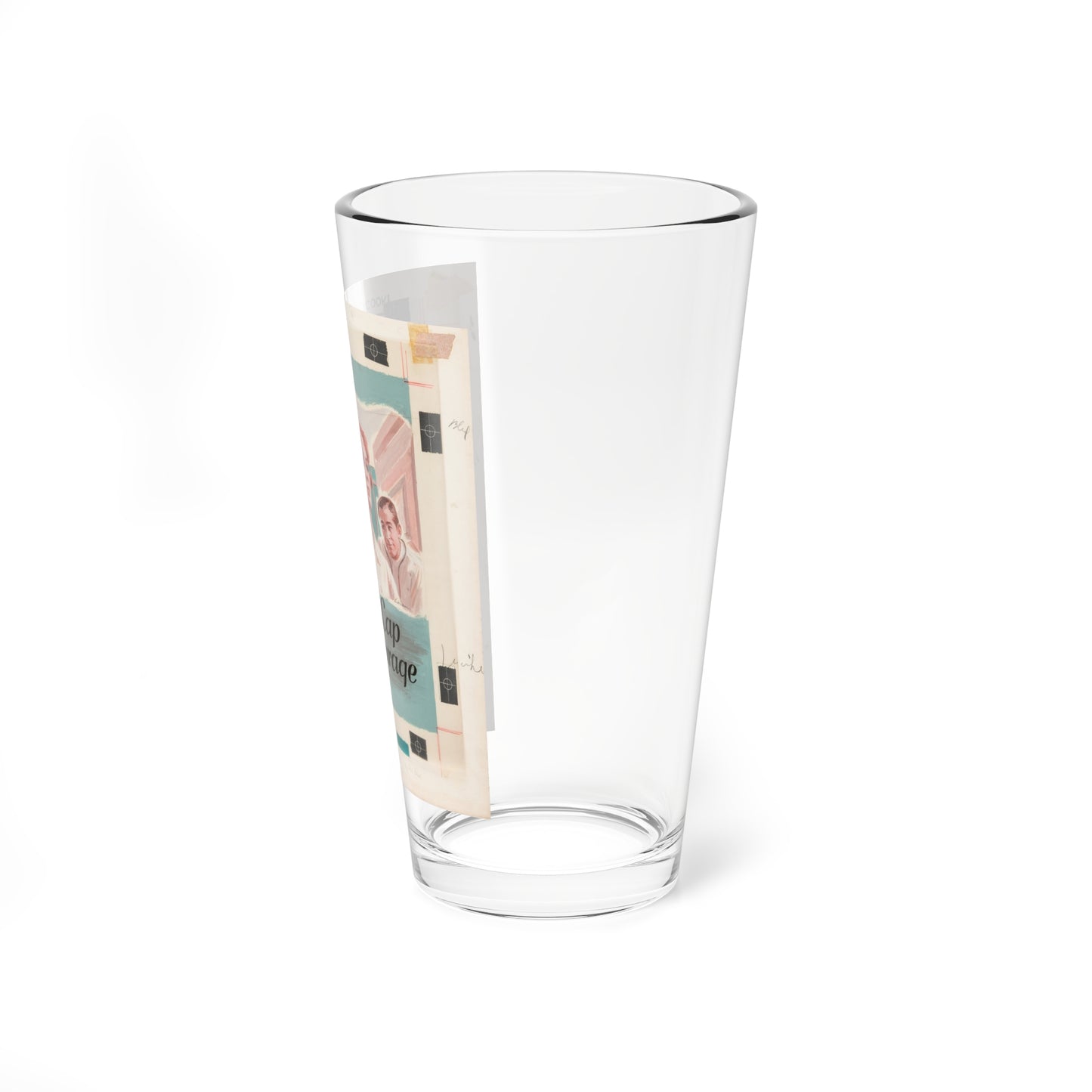 White Cap of Courage by Ann Rush, Paperback Novel Cover (Bantam Book, 1960) - Pint Glass 16oz-Go Mug Yourself