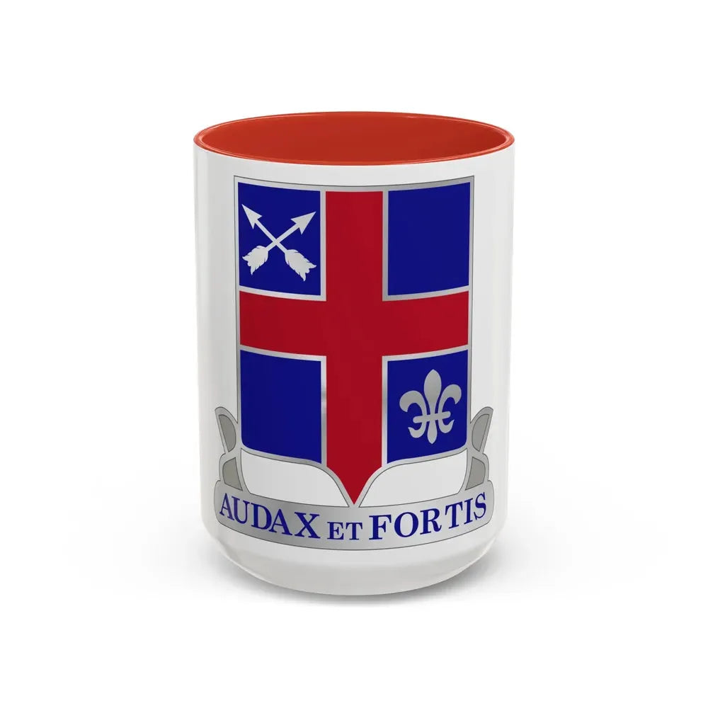 74th Infantry Regiment (U.S. Army) Accent Coffee Mug 15oz Red - Go Mug Yourself