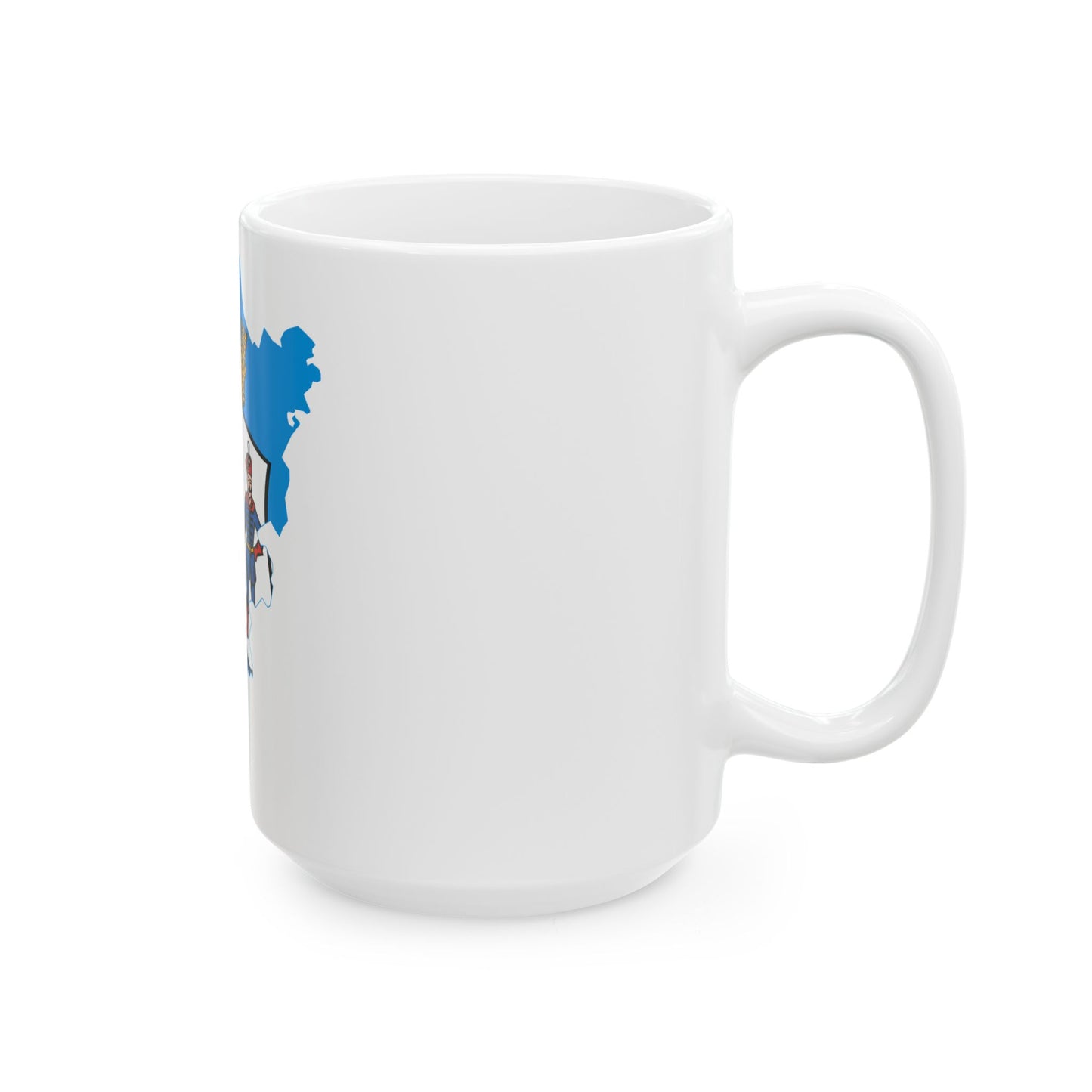 Flag-map of Bacs-Kiskun County (Hungary) White Coffee Mug