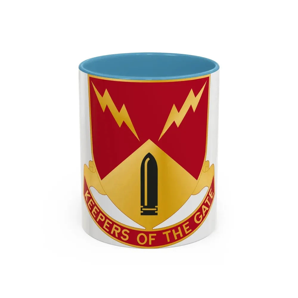 752nd Antiaircraft Artillery Gun Battalion (U.S. Army) Accent Coffee Mug 11oz Light Blue - Go Mug Yourself