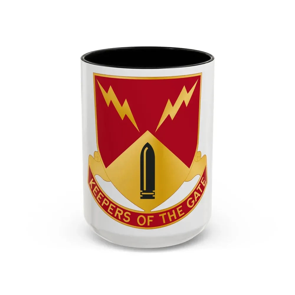 752nd Antiaircraft Artillery Gun Battalion (U.S. Army) Accent Coffee Mug 15oz Black - Go Mug Yourself