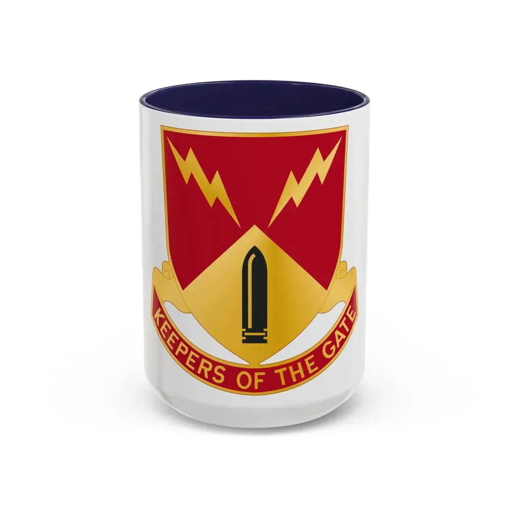 752nd Antiaircraft Artillery Gun Battalion (U.S. Army) Accent Coffee Mug 15oz Navy - Go Mug Yourself
