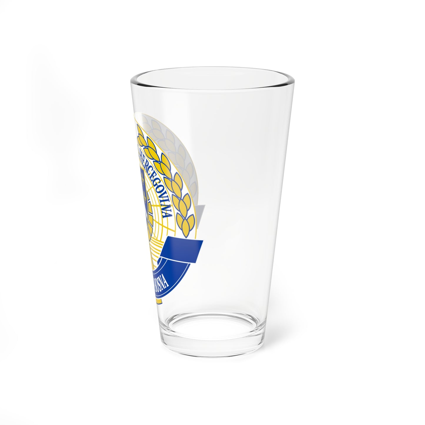 Emblem of the Autonomous Province of Western Bosnia (Bosnia and Herzegovina) (Coat of Arms) Pint Glass 16oz
