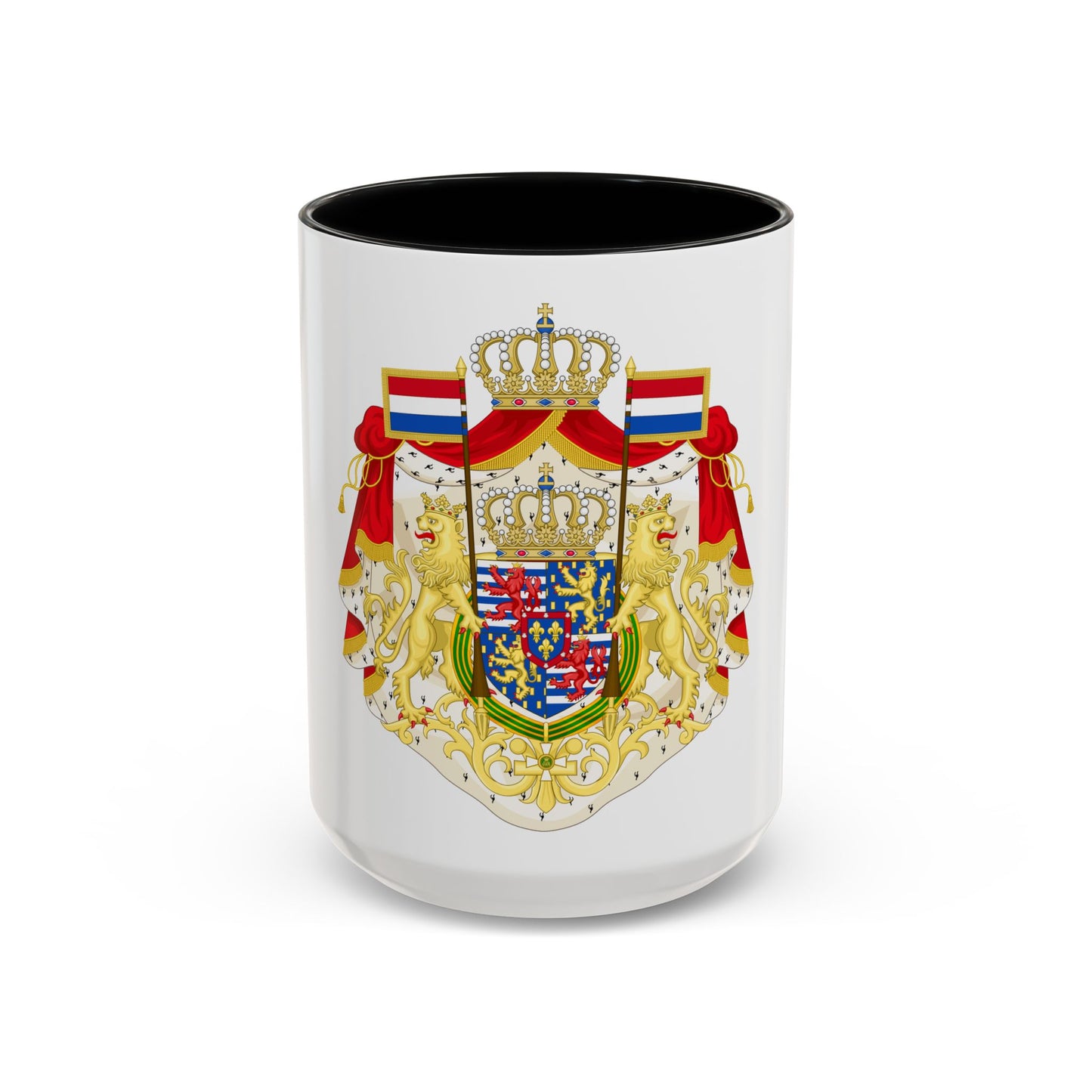 Greater coat of arms of the Grand Duke of Luxembourg (2000) - Accent Coffee Mug