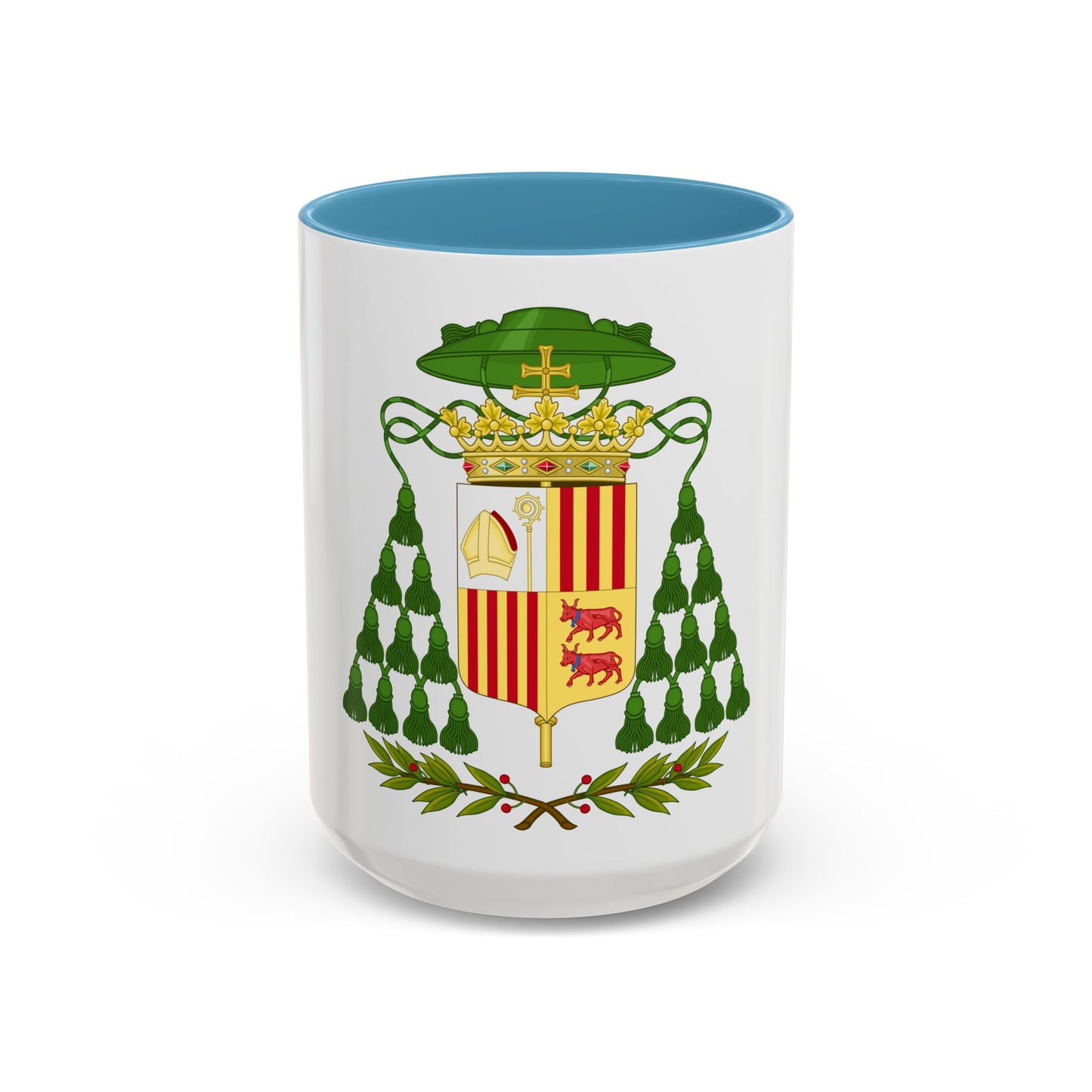Historical Coat of Arms of Ecclesiastic Co-Prince of Andorra - Accent Coffee Mug