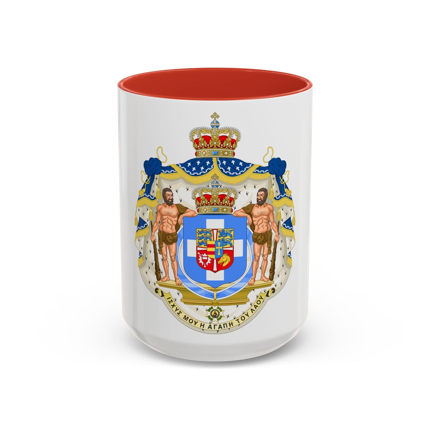 Royal Coat of Arms of Greece (1863-1936) - Accent Coffee Mug